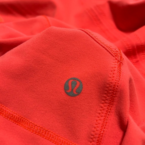 Lululemon Women's Orange and Dark Navy Striped Jacket - Picture 7 of 11